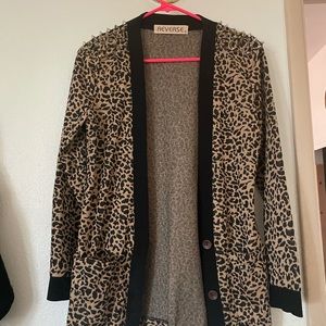 Reserve Cheetah Print Cardigan